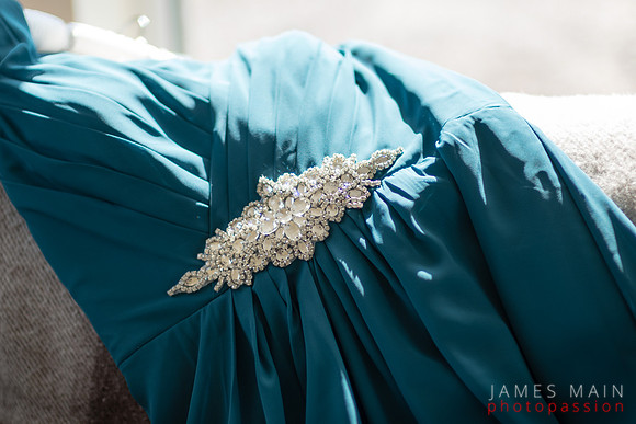 Bridesmaid's dress detail