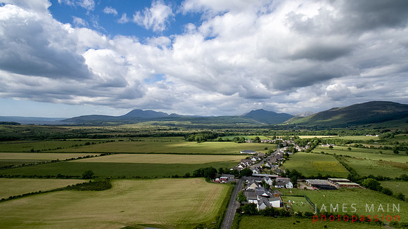 Drone shot of Shiskine