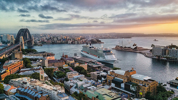 A room with a view. First night after arriving in Sydney, woke up early, looked out of the window an