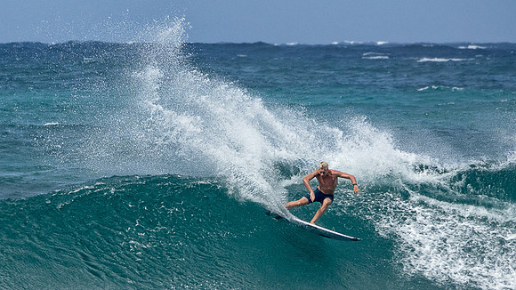 Surf action, North Shore Oahu Hawaii